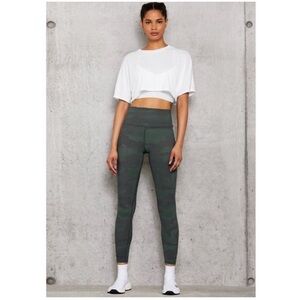 ALO vapor green camo high rise full length legging L XL read